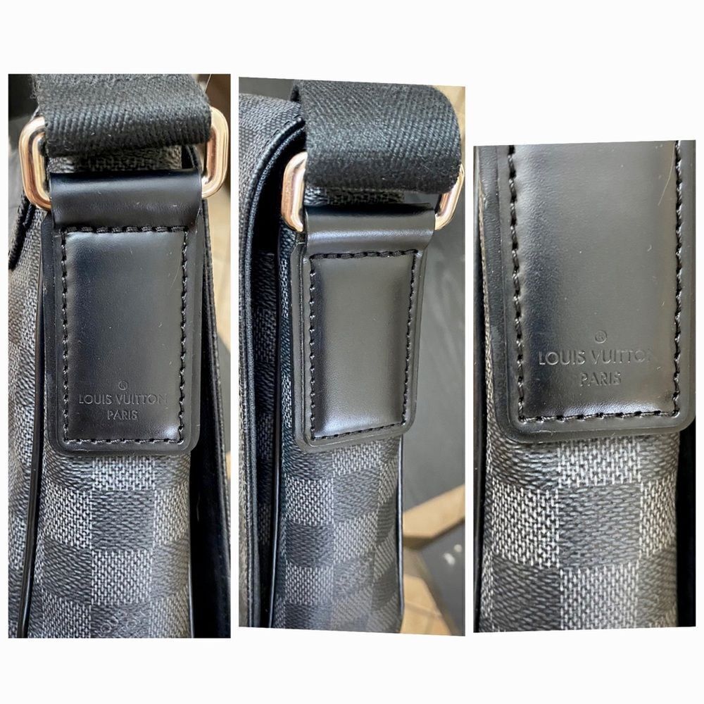 LOUIS VUITTON Damier Graphite District PM Shoulder Crossbody Bag 💼 - Picture 11 of 17